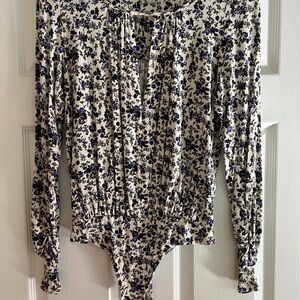 Floral Long Sleeve Bodysuit by Free People